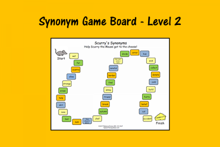 Synonym Game Board - Level 2
