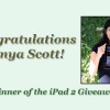iPad 2 Winner - Tanya Scott