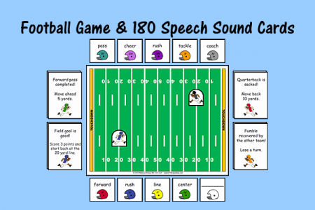 Football Game & 180 Speech Sound Cards