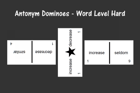 Antonym Dominoes - Word Level Hard