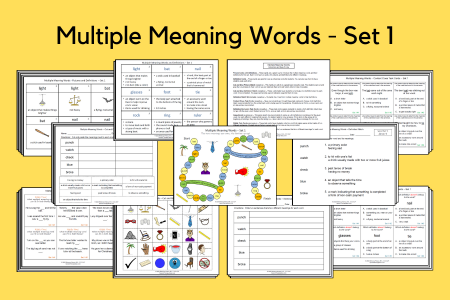 Multiple Meaning Words Set 1