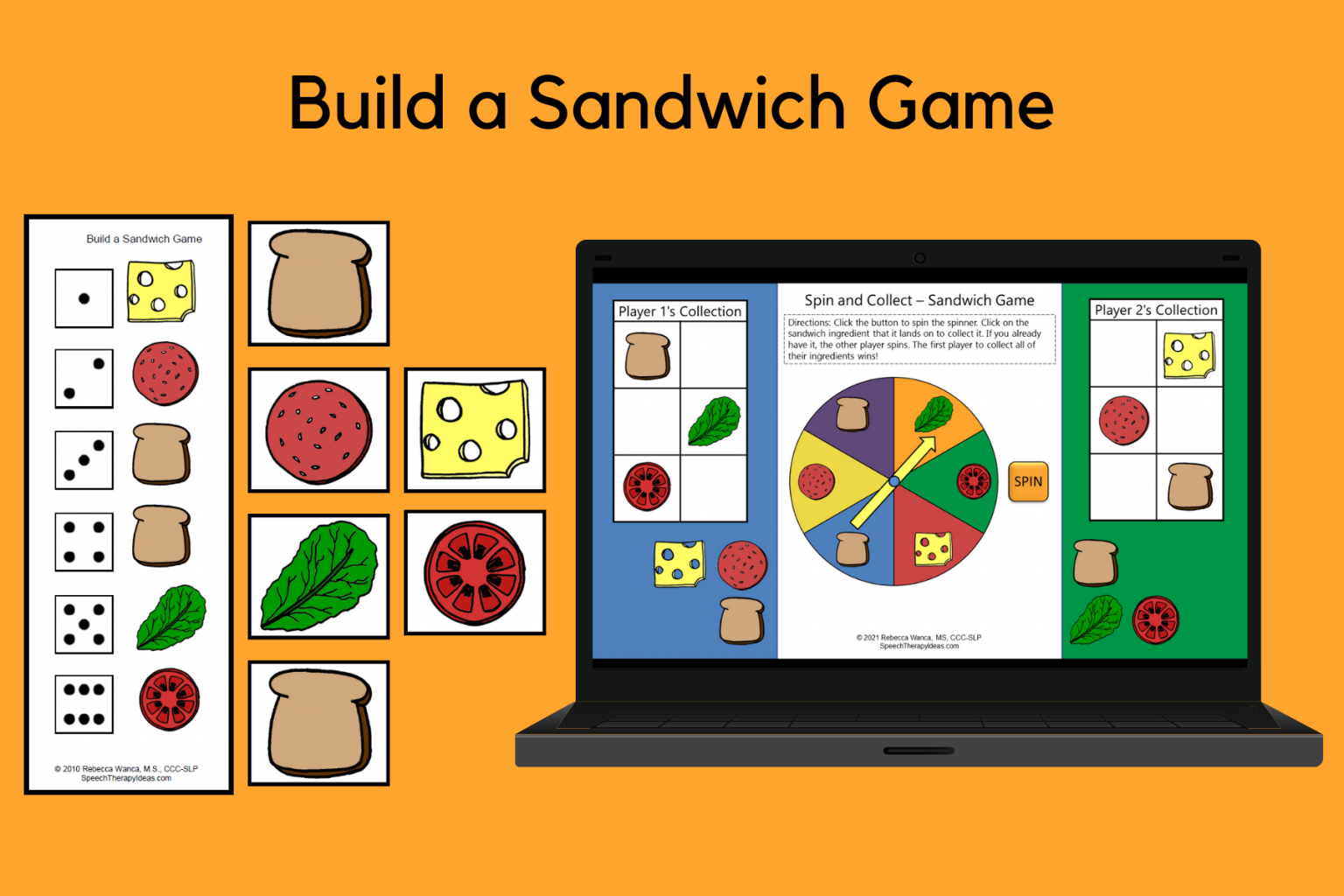Build a Sandwich Game Speech Therapy Ideas