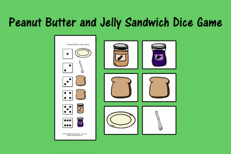 Peanut Butter and Jelly Sandwich Dice Game