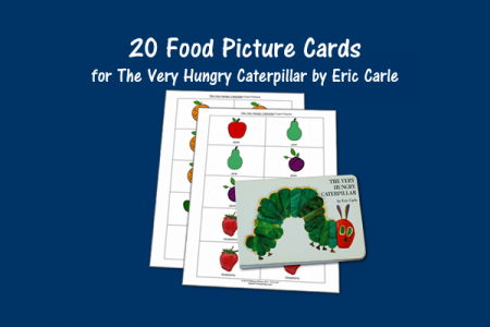20 Food Picture Cards for The Very Hungry Caterpillar