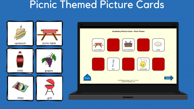 Picnic Themed Picture Cards