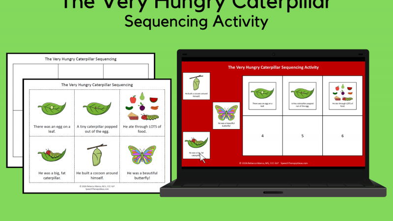 The Very Hungry Caterpillar Sequencing Activity