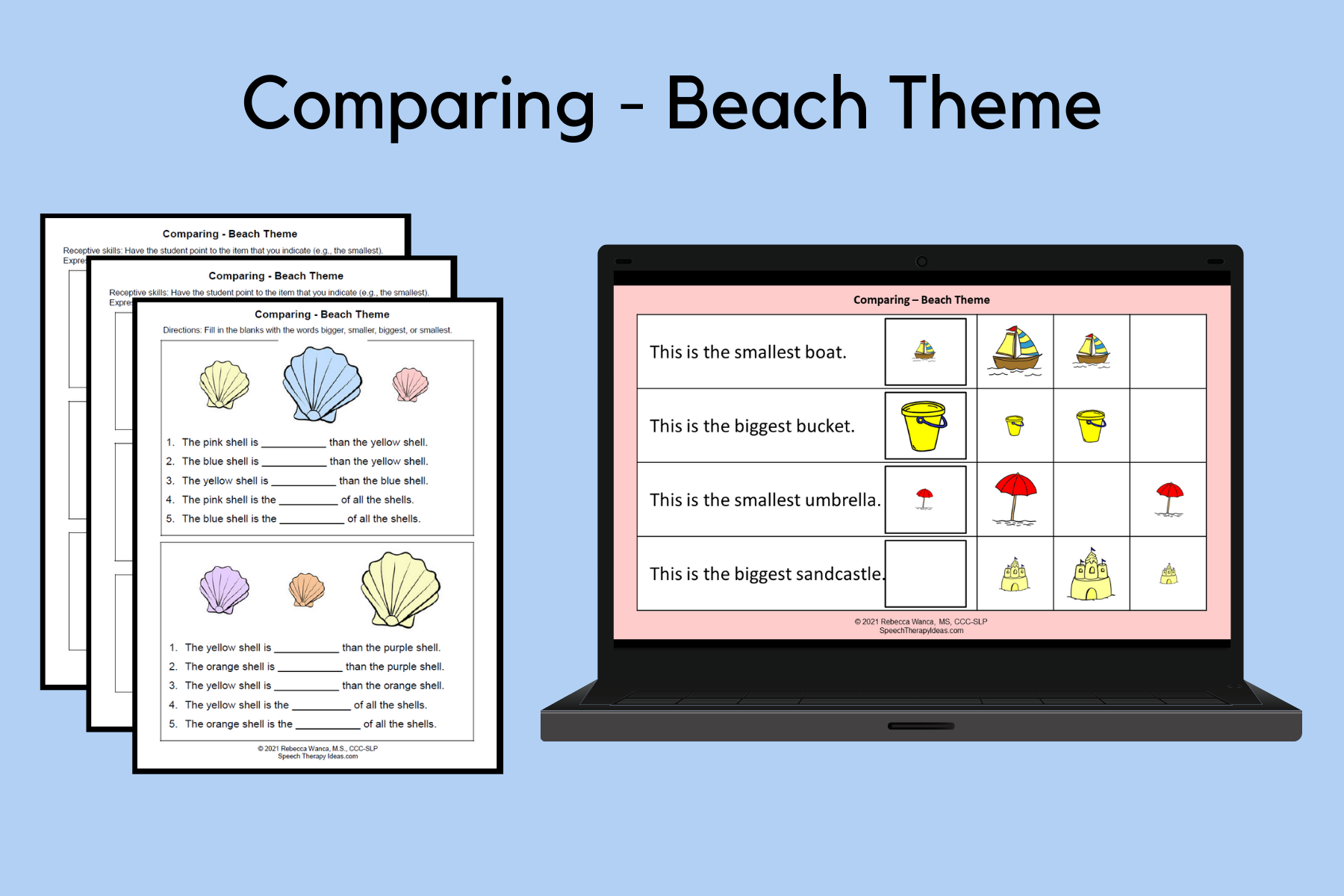 Comparing – Beach Theme