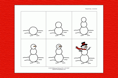 snowman building sequencing