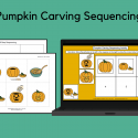 Pumpkin Carving Sequencing Activity