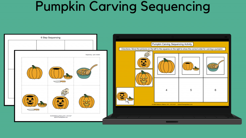 Pumpkin Carving Sequencing Print And Interactive