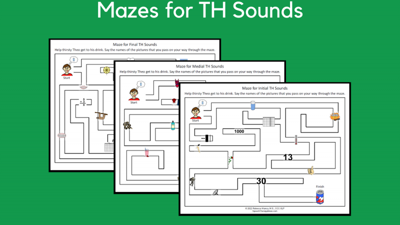 Mazes For TH Sounds