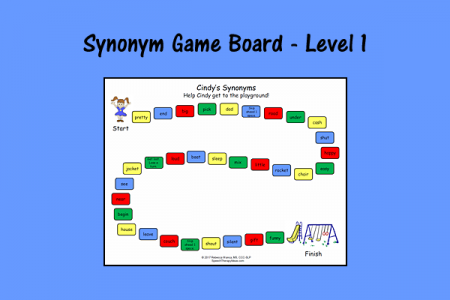Synonym Game Board - Level 1