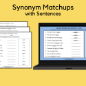 Synonym Matchups With Sentences