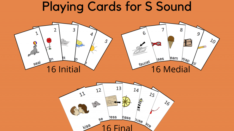 Playing Cards For S Sound
