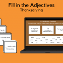 Fill In The Adjective Sentences – Thanksgiving