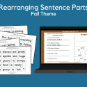 Rearranging Sentence Parts – Fall Theme