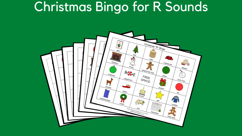 Christmas Bingo For R Sounds