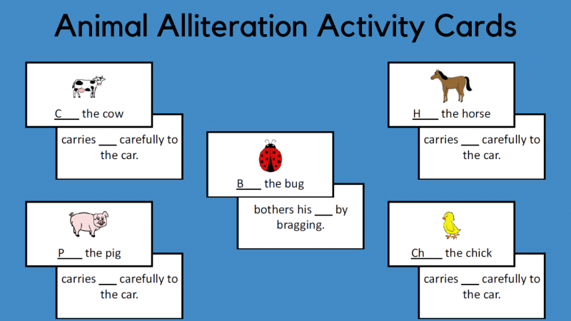 Animal Alliteration Activity