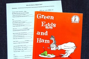Rhyming Fill-in Story Inspired by Green Eggs and Ham by Dr. Seuss