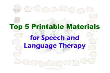 Top 5 Printable Materials for Speech and Language Therapy