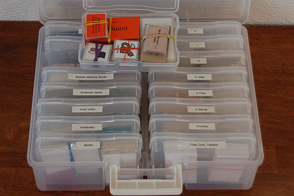 Clearly Organized Therapy Materials