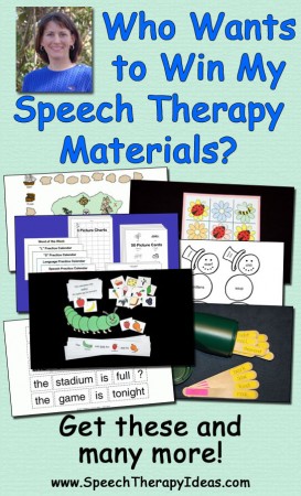 Who Wants to Win My Speech Therapy Materials?