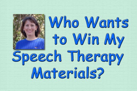 Who Wants to Win My Speech Therapy Materials?