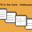 Fill In The Verb Sentences – Halloween