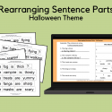 Rearranging Sentence Parts – Halloween Theme