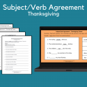 Subject & Verb Agreement – Thanksgiving Theme
