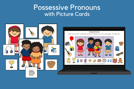 Possessive Pronouns with Picture Cards