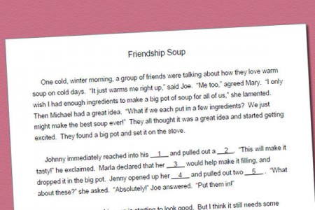 Fill-in Story for /s/: Friendship Soup