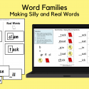 Word Families – Making Silly And Real Words