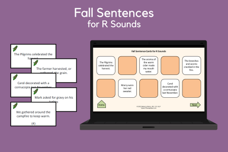 Fall Sentences for R Sounds