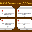 Fall Sentences For /l/ Sound