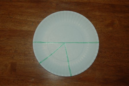 Paper Plate Christmas Tree Cut Lines