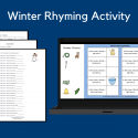 Winter Rhyming Activity With Picture Cards