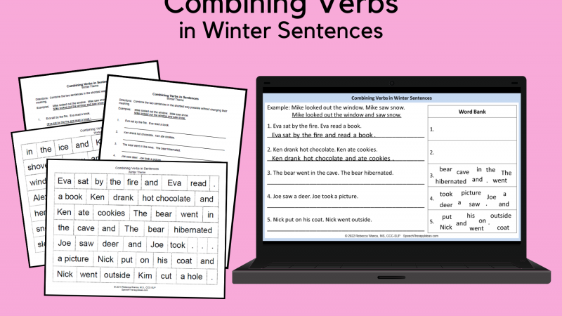Combining Verbs In Winter Sentences