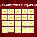 Popcorn Cards For R Sounds