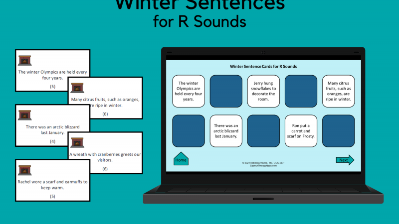 Winter Sentences For R Sounds