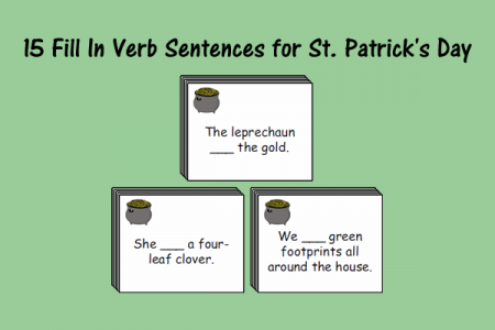 Fill In the Verb Sentences for St. Patrick’s Day