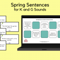 Spring Sentences For K And G Sounds