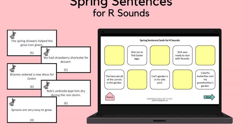 Spring Sentences For R Sounds