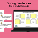 Spring Sentences For S And Z Sounds