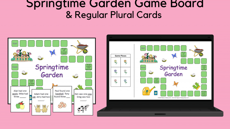Springtime Garden Game Board