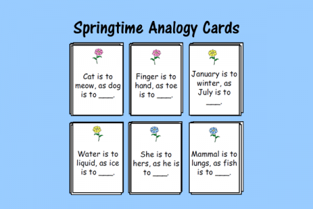 Springtime Analogy Cards