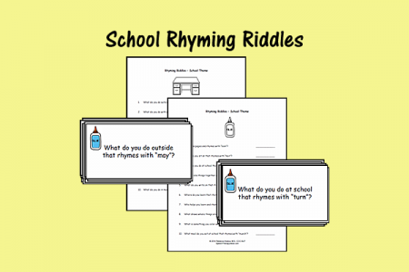 School Rhyming Riddles