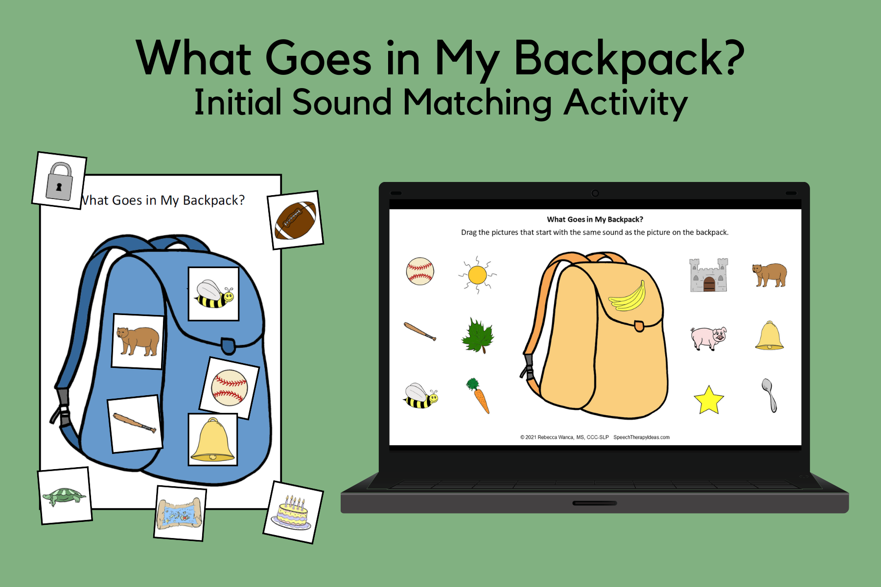 What Goes in My Backpack? – Initial Sound Matching Activity