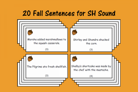 20 Fall Sentences for SH Sound