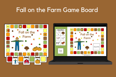 Fall on the Farm Game Board